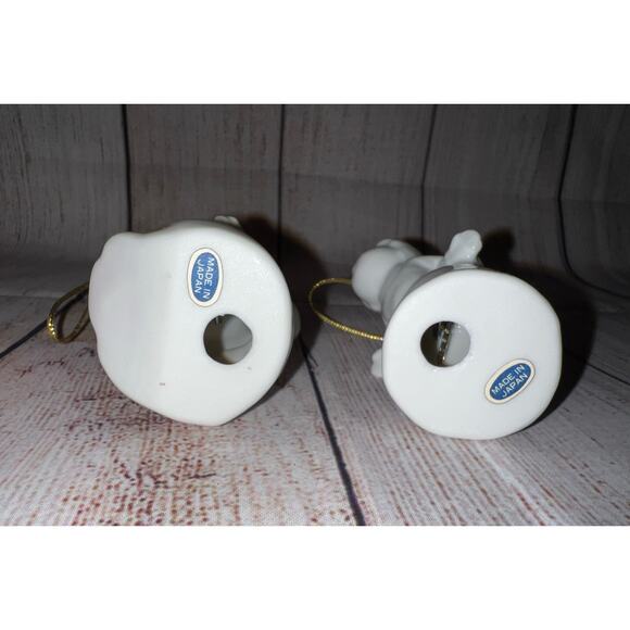 VTG MCM 60’a Pair of Glazed Kissing Angels Figurines Ornaments Christmas Japan - Picture 6 of 13